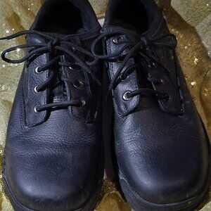 men's black Hytest safety footwear in a size 10.5